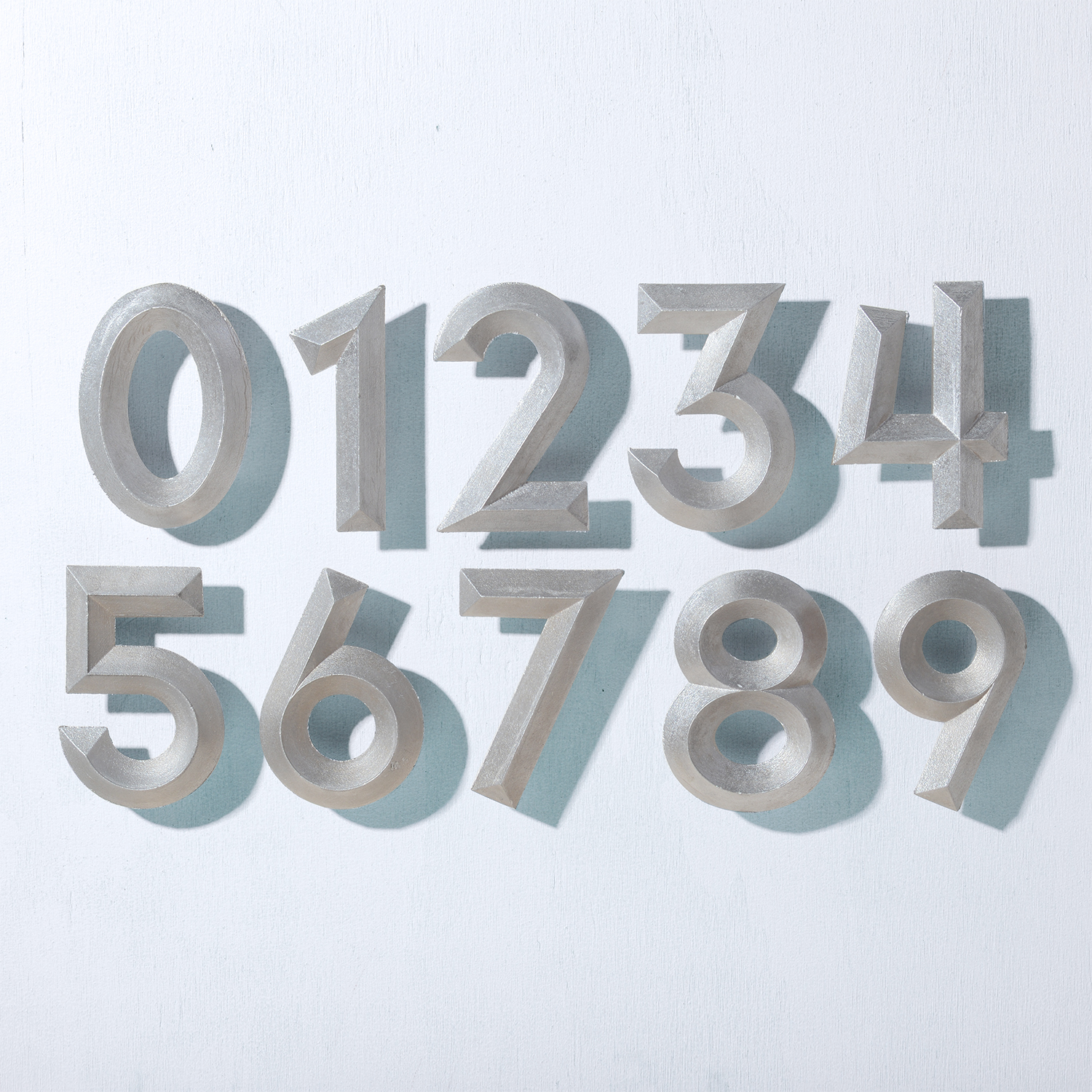 Cast Aluminum Address Numbers by Burns Office